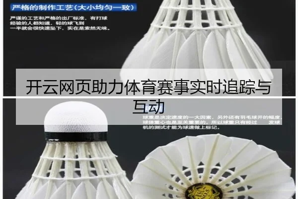 开云网页助力体育赛事实时追踪与互动
